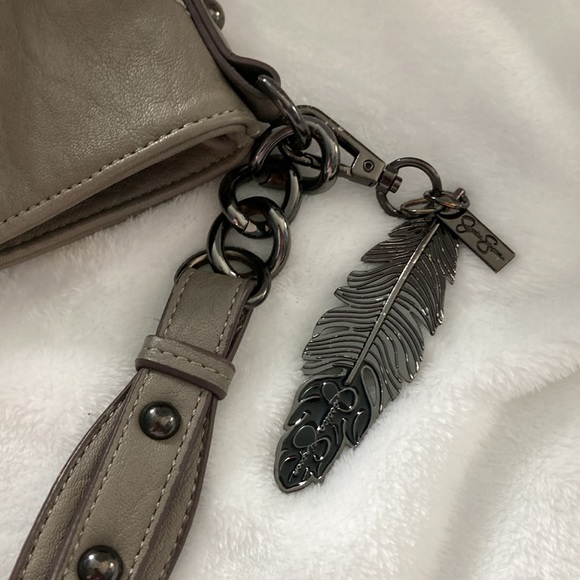 Jessica Simpson Bag with Studs and signature feather. - Picture 5 of 14
